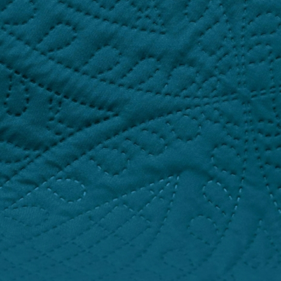 ⭐🆕Teal turquoise Mexican boho cottage quilted comforter set - Picture 3 of 8